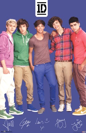 Framed One Direction - Blue Print