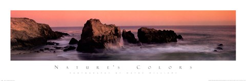 Framed Nature&#39;s Colors-Big Sur Print