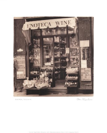 Framed Enoteca, Toscana Print