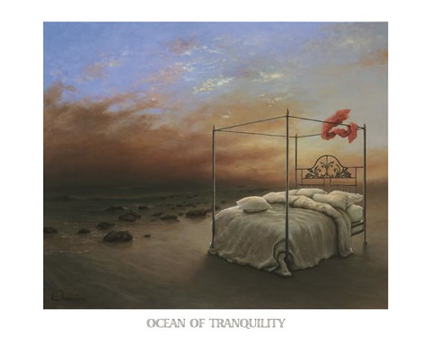Framed Ocean of Tranquility Print
