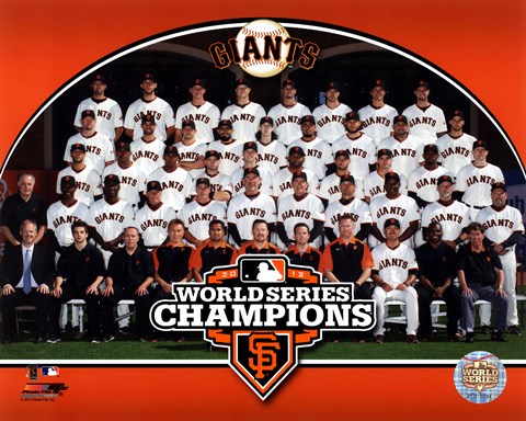 Framed San Francisco Giants 2012 World Series Champions Team Photo Print