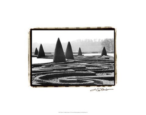 Framed Palace of Versailles Garden I Print