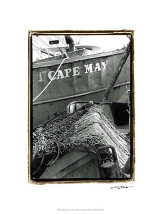 Framed Fishing Trawler- Cape May Print