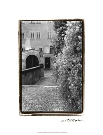 Framed Passing through Prague II Print