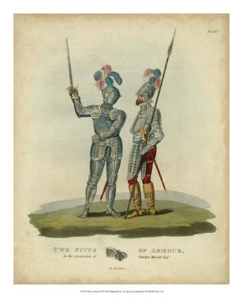 Framed Men in Armour II Print