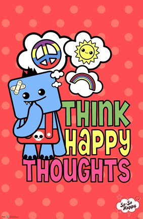 Framed So So Happy - Happy Thoughts Print