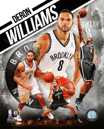 Framed Deron Williams 2012 Portrait Plus Print