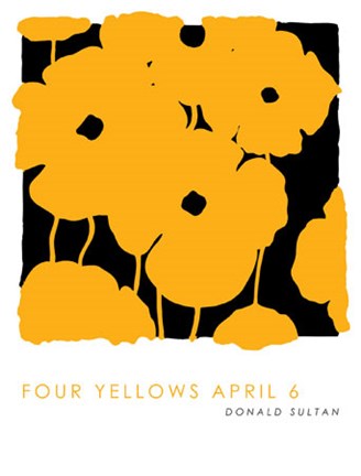 Framed Four Yellows April 6 Print