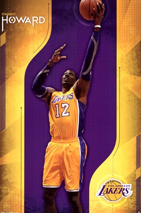 Framed Lakers - D Howard 12 Print