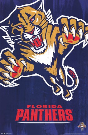 Framed Panthers - Logo 13 Print
