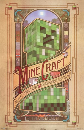 Framed Minecraft - Computronic Print