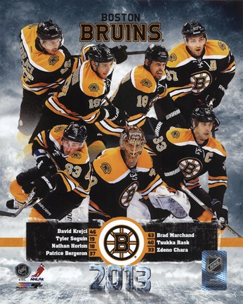 Framed Boston Bruins 2012-13 Team Composite Print