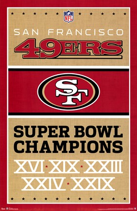 Framed San Francisco 49ers - Champions 13 Print
