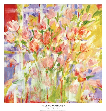 Framed Sherry&#39;s Tulips Print