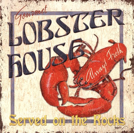 Framed Lobster House Print