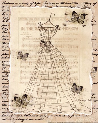Framed Wire Dress II - mini Print