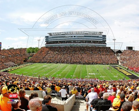 Framed Kinnick Stadium University of Iowa Hawkeyes 2012 Print