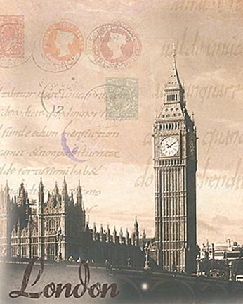 Framed London Travelogue Print