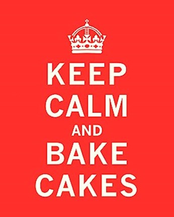 Framed Keep Calm, Bake Cakes Print