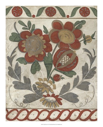 Framed Tudor Rose II Print
