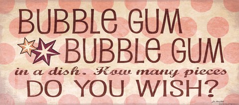 Framed Bubble Gum Print