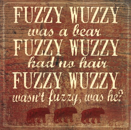 Framed Fuzzy Wuzzy Print