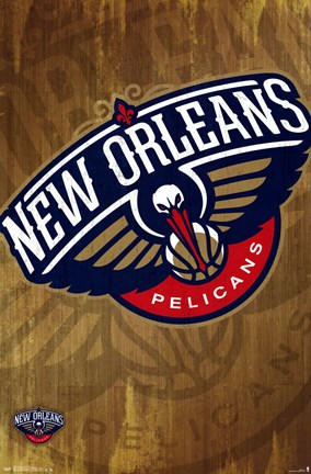 Framed New Orleans Pelicans - Logo 13 Print
