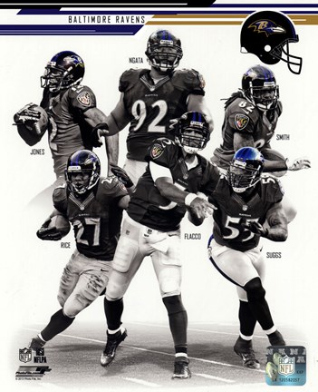 Framed Baltimore Ravens 2013 Team Composite Print
