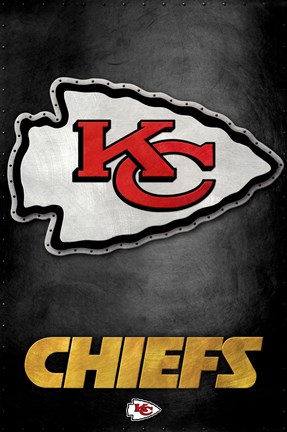Framed Kansas City Chiefs - Logo 13 Print