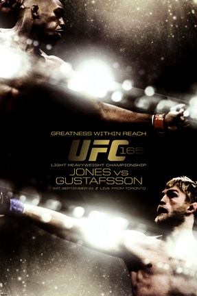 Framed UFC - Jones vs. Gustafsson Print