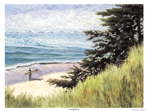 Framed Seacliff Beach Print