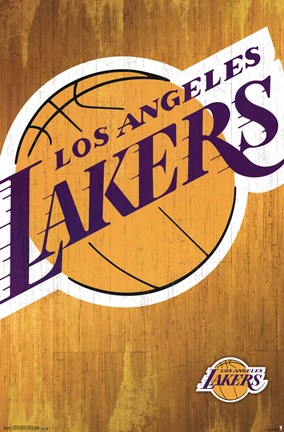Framed Los Angeles Lakers - Logo 13 Print