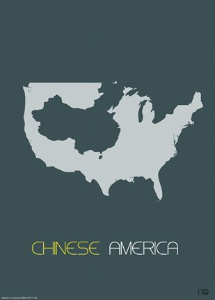 Framed Chinese America Poster Print