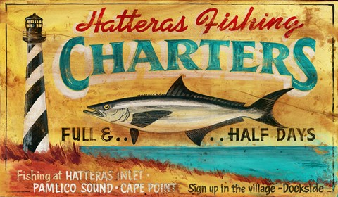 Framed Hatteras Charters Print