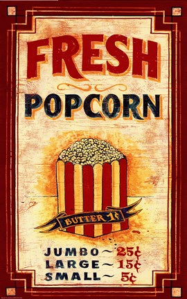 Framed Popcorn Print