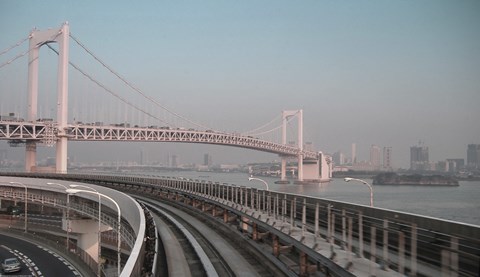 Framed Tokyo Train Ride 4 Print