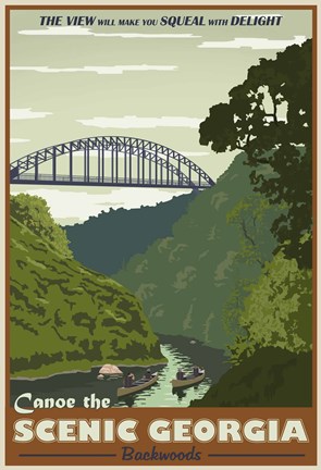 Framed Cahulawasee River Print
