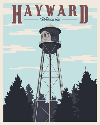Framed Hayward Water Tower Print