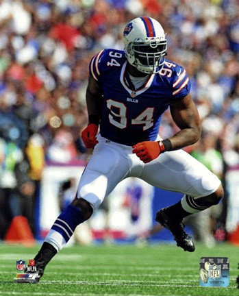 Framed Mario Williams 2013 in action Print