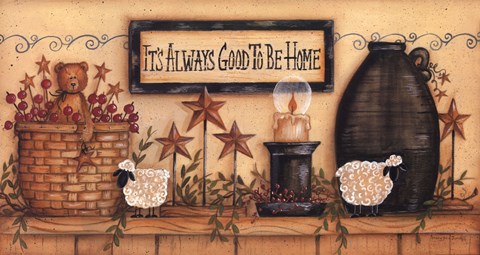 Framed It&#39;s Always Good to be Home Print