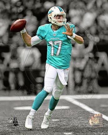 Framed Ryan Tannehill 2013 Spotlight Action Print