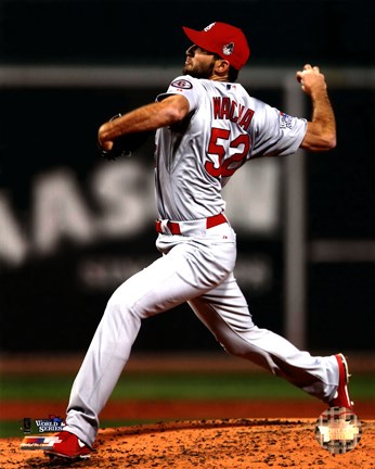 Framed Michael Wacha Game 2 of the 2013 World Series Action Print