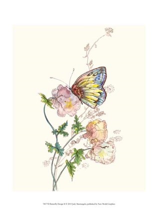 Framed Butterfly Design II Print