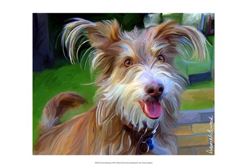 Framed Terrier Hairspray Print