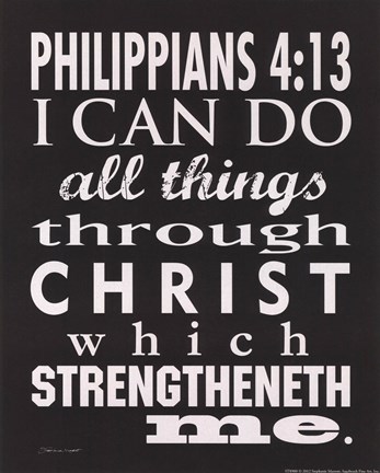 Framed Philippians 4 Print