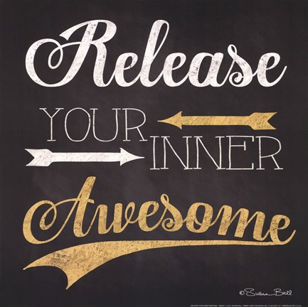 Framed Release Your Inner Awesome Print
