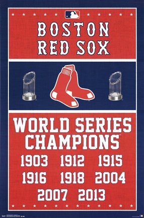 Framed Boston Red Sox&#174; - Champions 14 Print