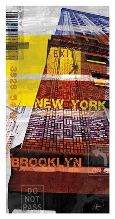 Framed New York Sky III Print