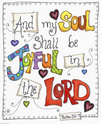 Framed Words of Joy - Joyful Soul Print