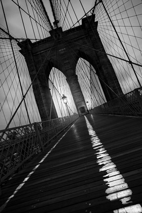 Framed Brooklyn Bridge Study I Print